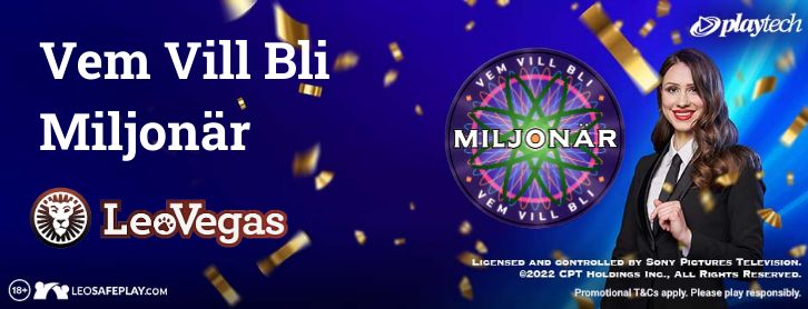 vem vill bli miljonär på LeoVegas live casino