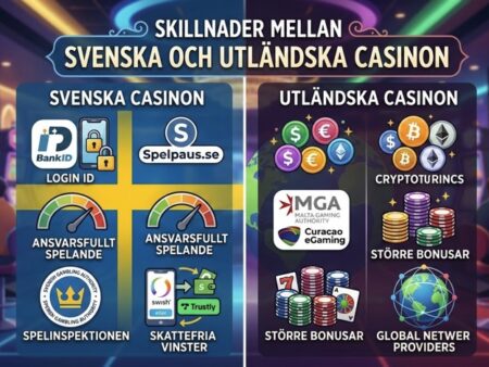 Skillnader mellan Svenska och Utländska Casinon